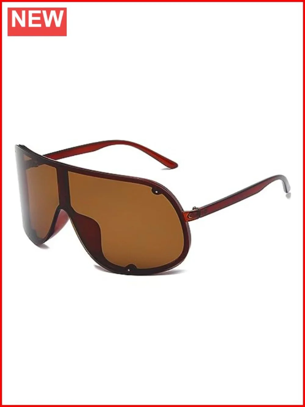 Oversized Shield Sunglasses UV400 Protection Trendy Y2K Shades